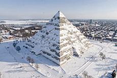 Snowy Pyramid Aerial
