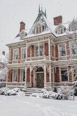 Snowy Victorian Mansion