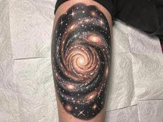 Spiral Galaxy Tattoo