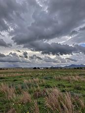Stormy Field Landscape