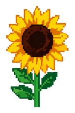 Sunflower Pixel Art
