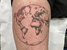Tattoo Of The World Map