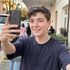 Teen Taking Selfies