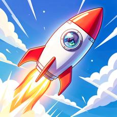Vibrant Anime Rocket