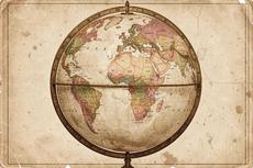 Vintage World Globe