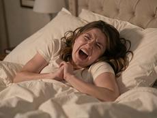 Woman Screaming In Bed